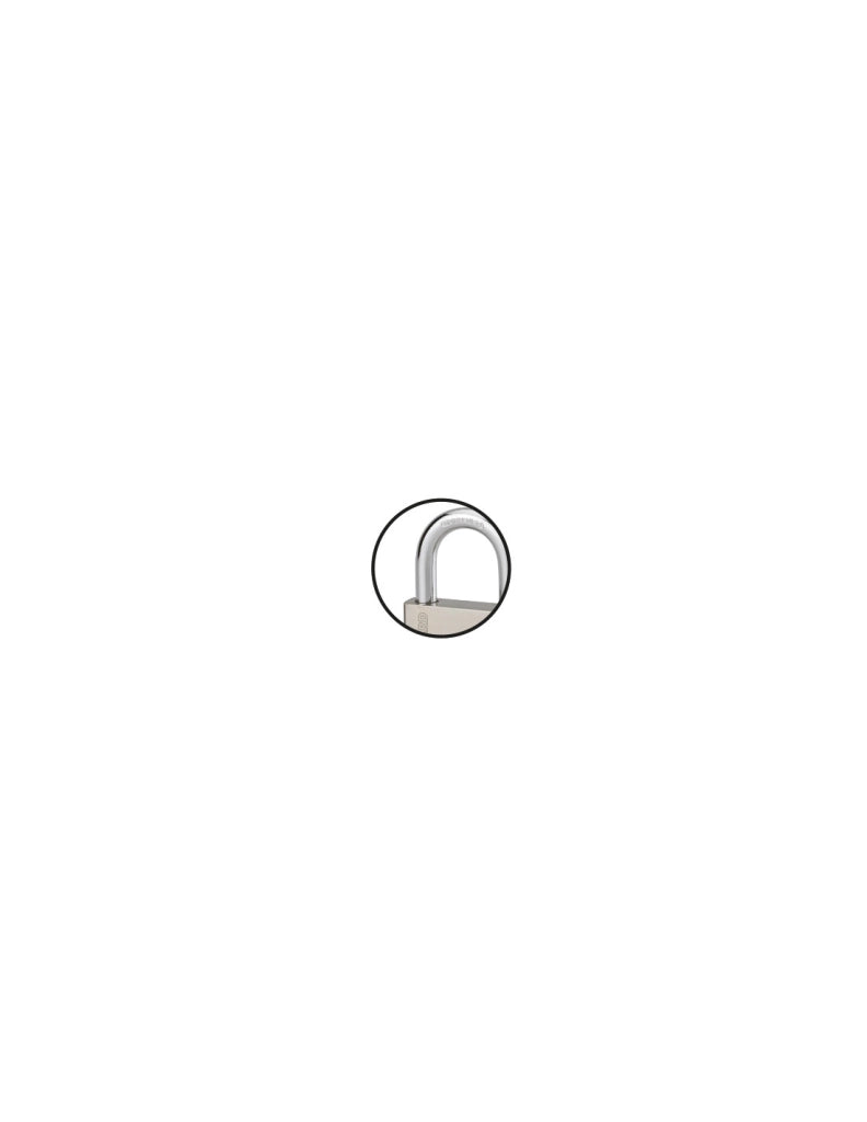 Lucchetto a chiave Quadra, acciaio, 60mm, arco in acciaio temprato nichelato, 4 chiavi reversibili - Thirard