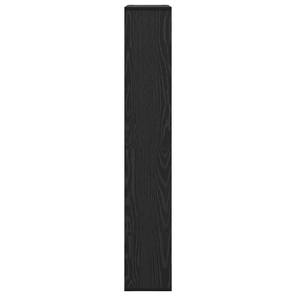 Armadio per Libri 8 livelli 72 x 20 x 120,5 cm Rovere Nero 869255