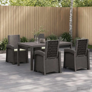 Set da Pranzo per Giardino 5 pz Grigio chiaro e panna PP 3430131