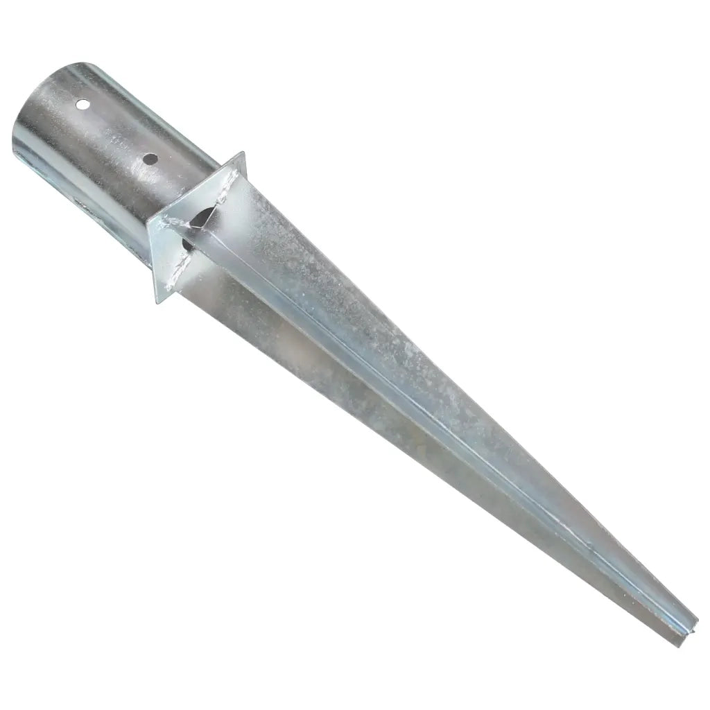 Picchetti di Terra 6 pz Argento 8x61 cm in Acciaio Zincato 145430