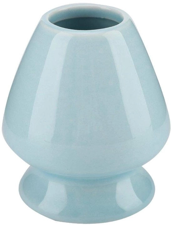 Supporto per Whisk Matcha con base ceramica - Blu - Accessorio per Matcha - Ideale per gli amanti del tè - Mantiene la forma del bastoncino di bambù