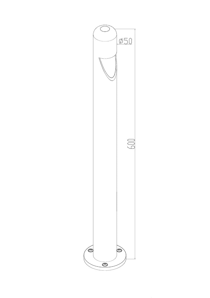 Paletto esterno Maytoni Hagen LED 5W 3000K IP65 grafite