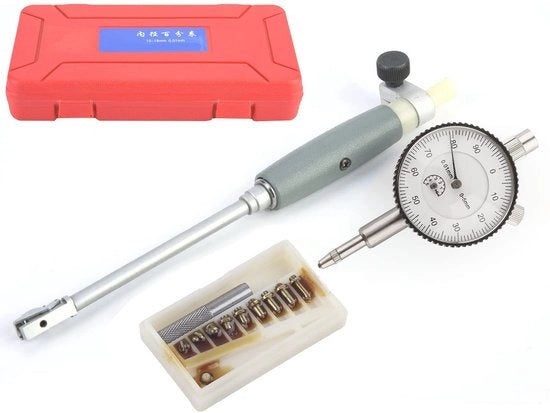Pannello di misurazione con alta precisione - Raggio di misura 10-18 mm - Acciaio inossidabile - Strumento duraturo - Misura interne con dimensioni - Precisione 0,01 mm - Orologio di misura