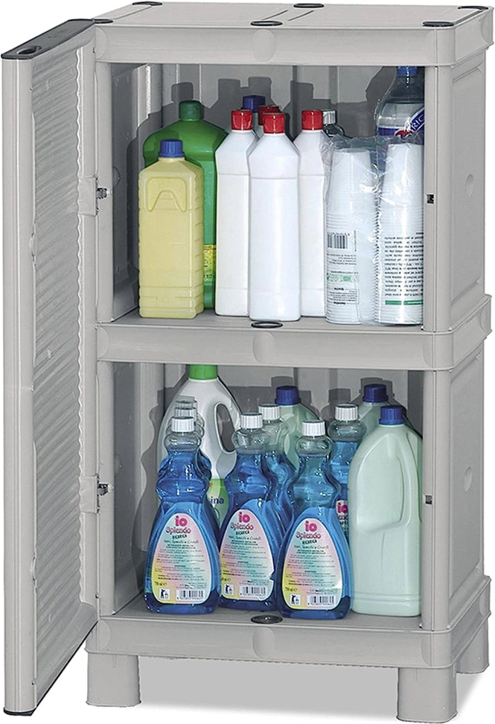 ARMADIO CONCERT DI MEDIA ALTEZZA IN POLIPROPILENE 50 X 39 X 92 CM COLORE GRIGIO