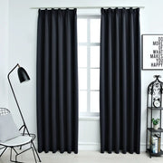 Tende Oscuranti con Ganci 2 pz Antracite 140x225 cm 134423