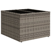 Set Divano Giardino 9 Pezzi con Cuscini Grigio Polyrattan