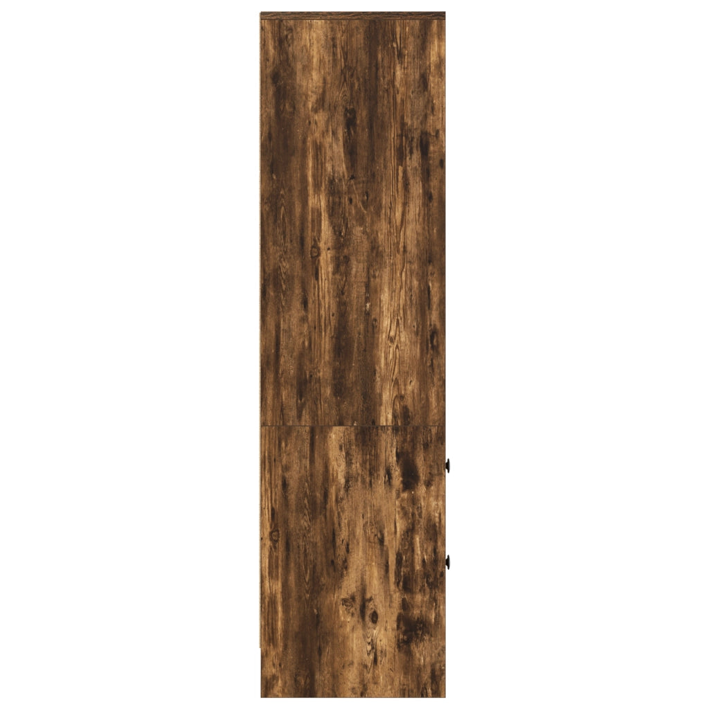 Scaffale in Rovere Affumicato Rovere Affumicato Legno Ingegnerizzato