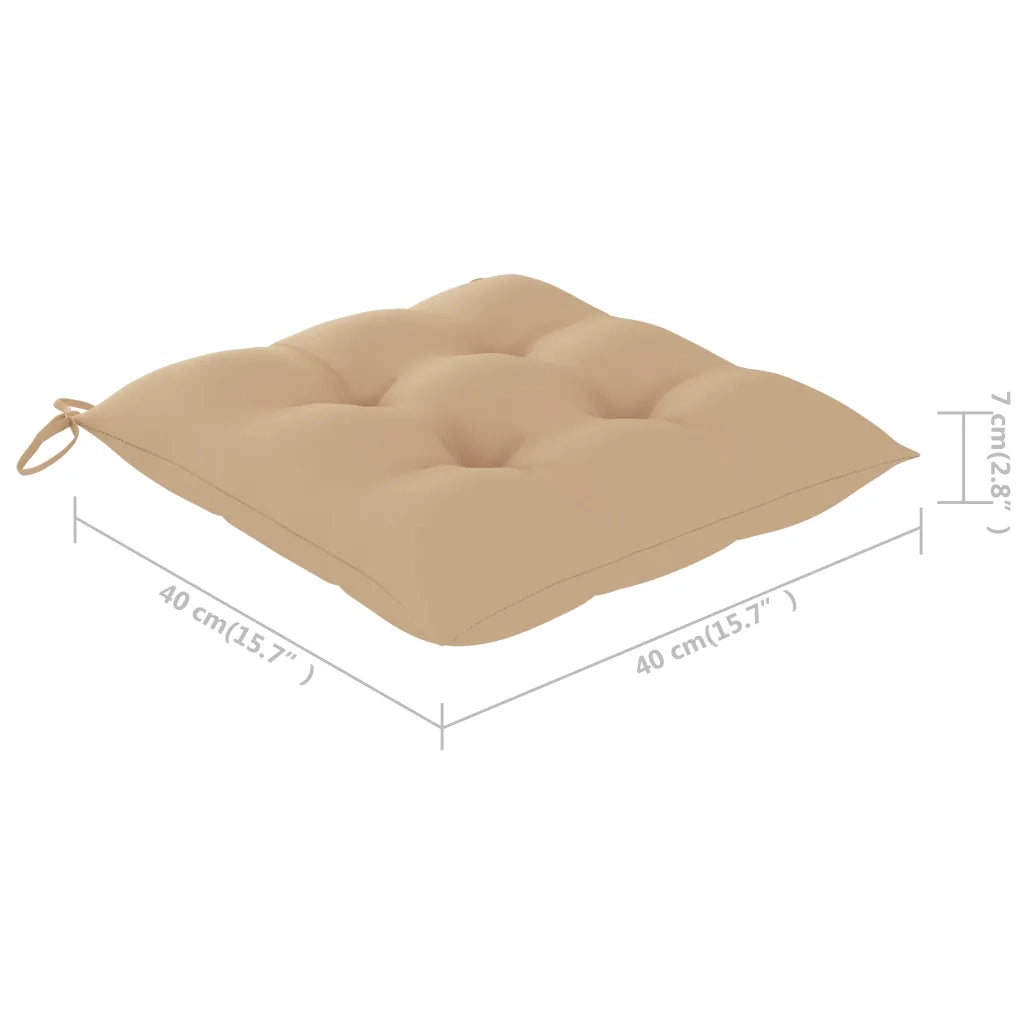 Set da Pranzo da Giardino 5 pz | Set Salotto da Giardino Pieghevole con Cuscini in Bamb¨´