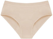Tricotatura per donne, 3 pezzi, cotone puro, impermeabile, protezione mestruale, lavabile, Beige-XL
