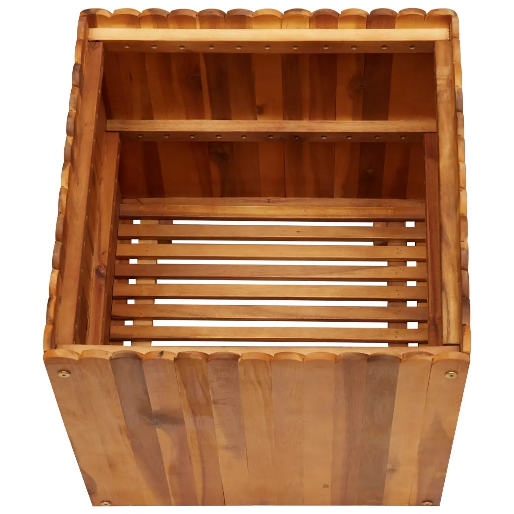 Letto Rialzato da Giardino-Fioriera da Giardino 50x50x50 cm Legno Massello di Acacia