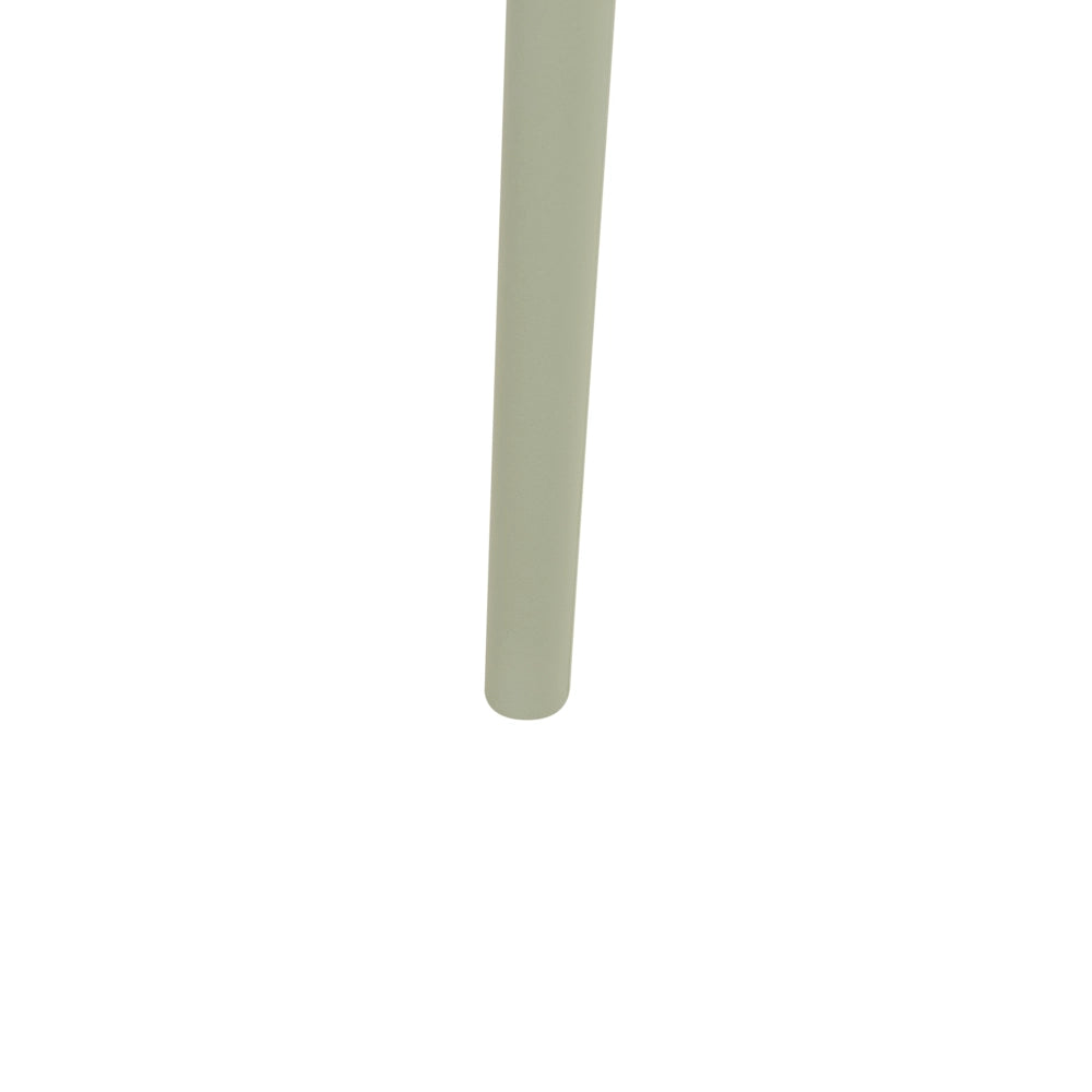 Set di 4 sedie da pranzo Seduta imbottita sintetica verde Schienale aperto in ecopelle con braccioli Soggiorno moderno minimalista