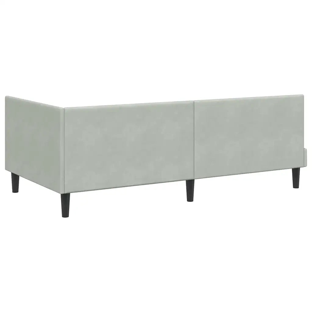 Cornice del letto ad angolo Grigio chiaro 90 cm x 200 cm