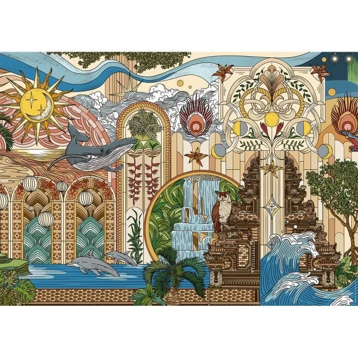 Puzzle da 1500 pezzi Il giardino dei sogni, da 14 anni, Puzzle di qualità Premium, Collezione Artist, 12001612, Nathan