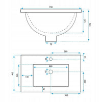 Lavabo Da Incasso Rea Dafne 70