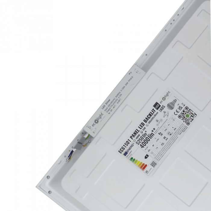 Pannello LED Backlit 595x595 25W 4000 lm 4000K Ecolight