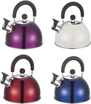 Induzione a cassetta in acciaio inossidabile 2,5 l - Flangia per tutti i fornelli - Resistente al calore e design antiscivolo - Ideale per tè e caffè