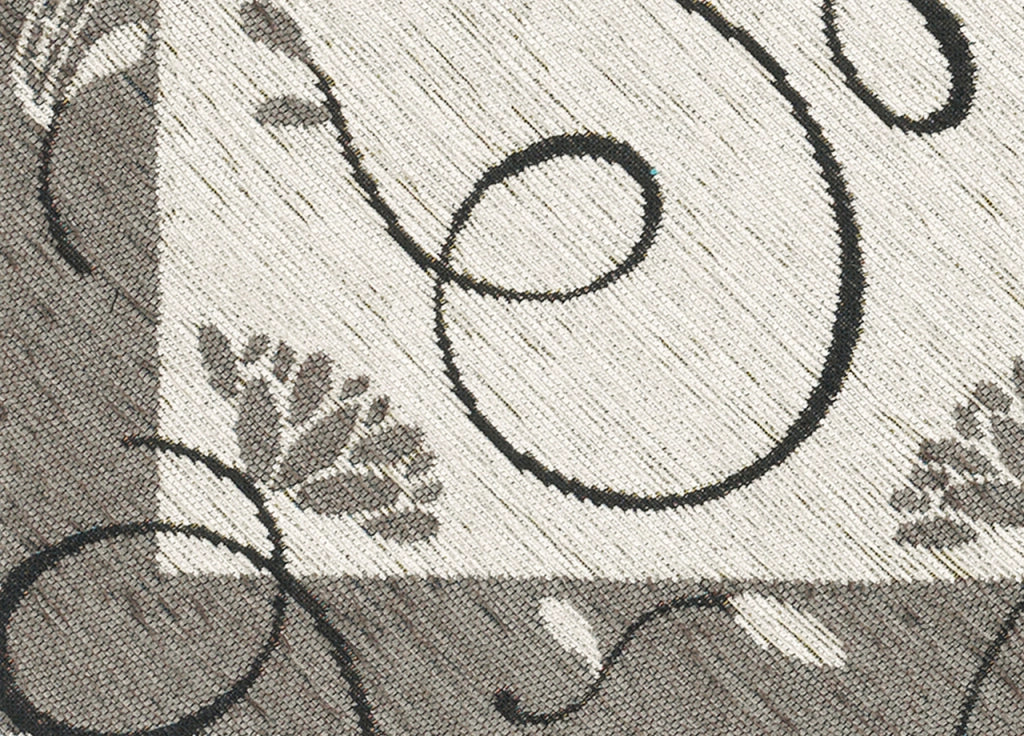 Copritavolo Salotto/Cucina Cinigliato Lavorazione Jacquard Modello Gold - Runner 40x130 - Grigio