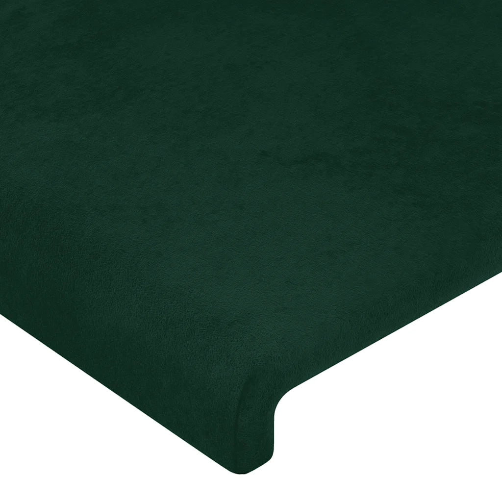 Testiera ad Orecchio Verde Scuro 83x23x78/88 cm in Velluto 3116897