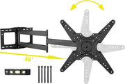 Braccio di estensione per TV da parete 122 cm - Girevole 90° - Adatto per TV da 66 cm a 152 cm