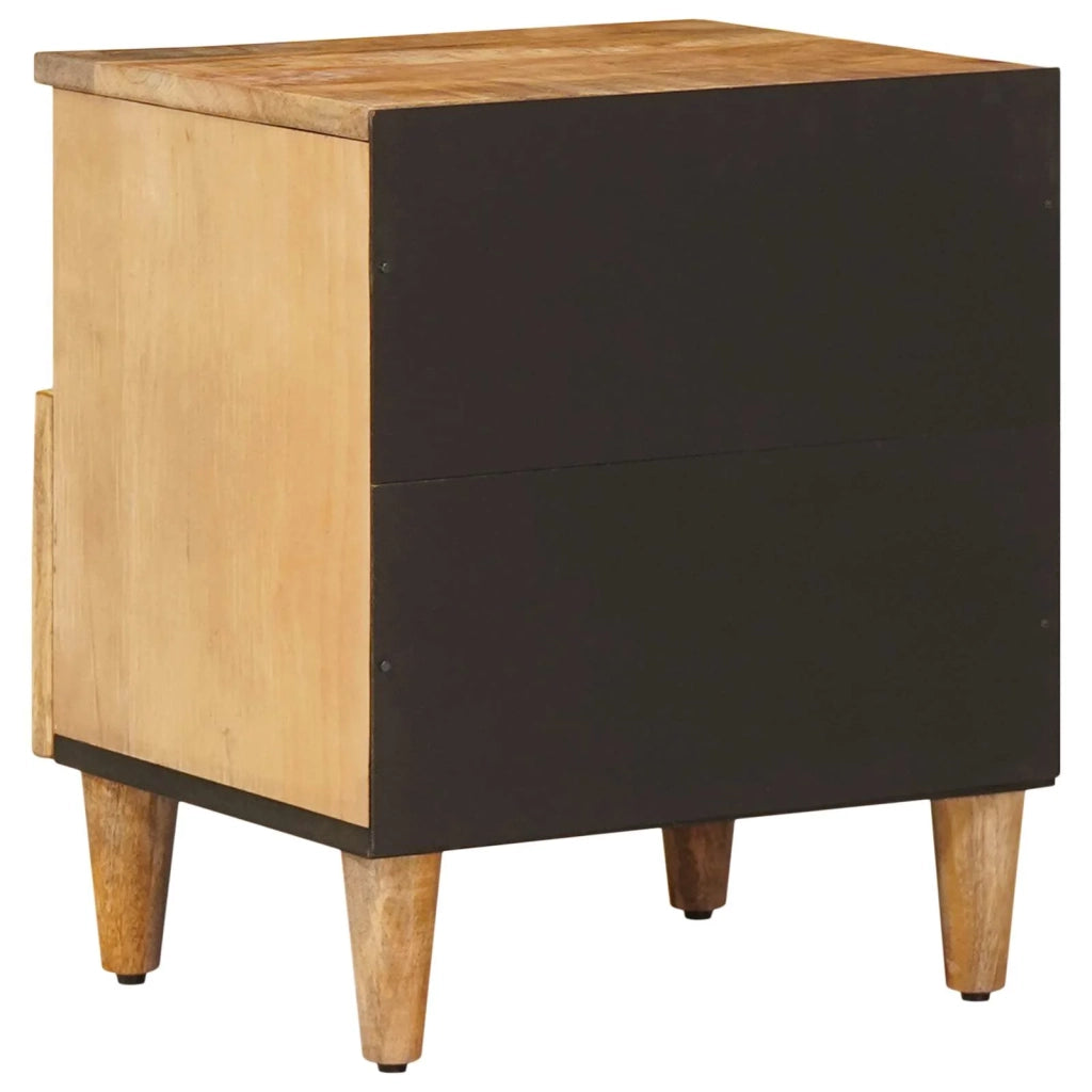Comodino | Armadio da Notte | Mobiletto da notte Marrone 50 x 33 x 60 cm Legno di mango massello