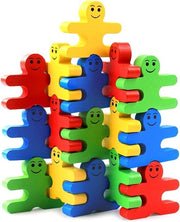Set di costruzioni per bambini 16 pezzi/cartella Colori vivaci Blocco di legno per bambini Educativo precoce Creativo