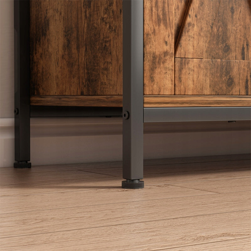 Credenza, cassettiera, mobile laterale con ripiani aperti, vintage, cucina, soggiorno, loft