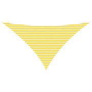Vela Parasole | Telo Ombra | Vela da ombra solare Giallo e Bianco 7 x 5 x 5 m