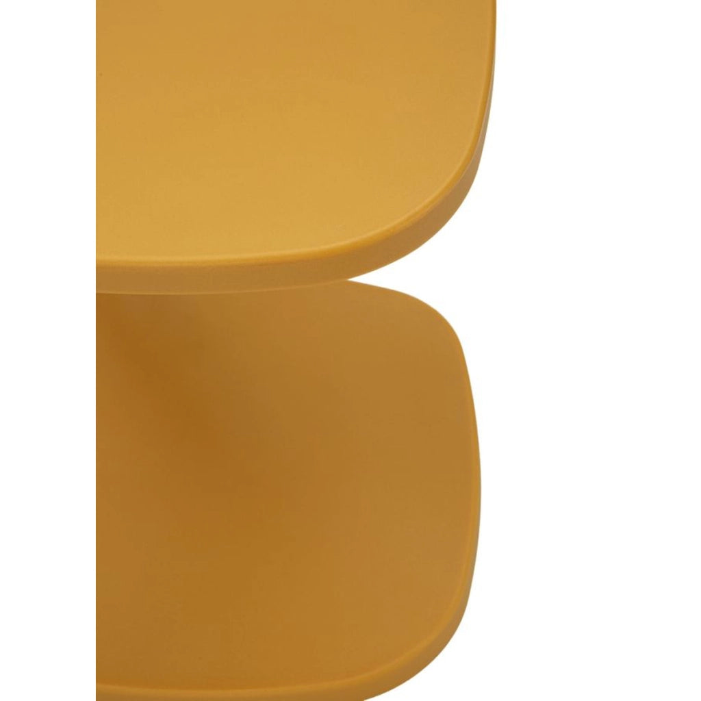Tavolino VKH1092, Giallo, Plastica, 42x42x52 cm