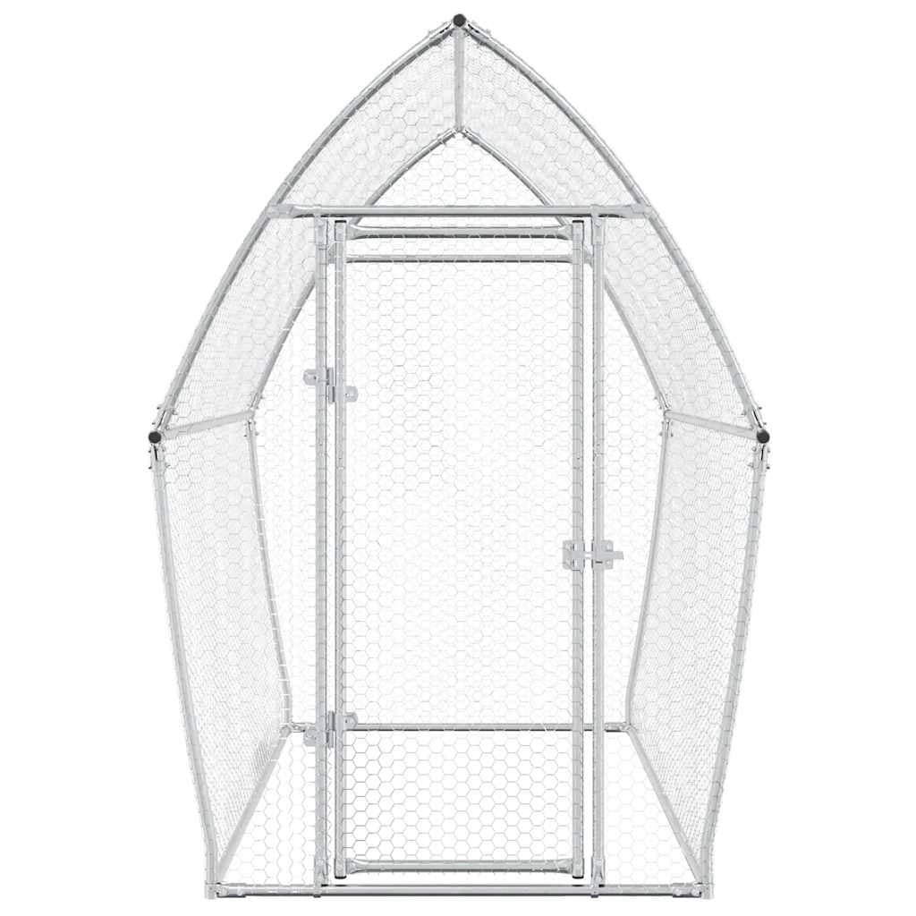 Pollaio Silver 200 x 105 x 182 cm acciaio zincato Silver 02_0041667