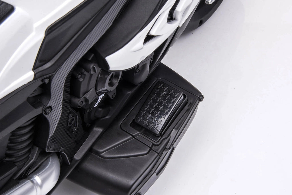 Moto Elettrica per Bambini 12V con Licenza BMW HP4 Sport 3R Bianca