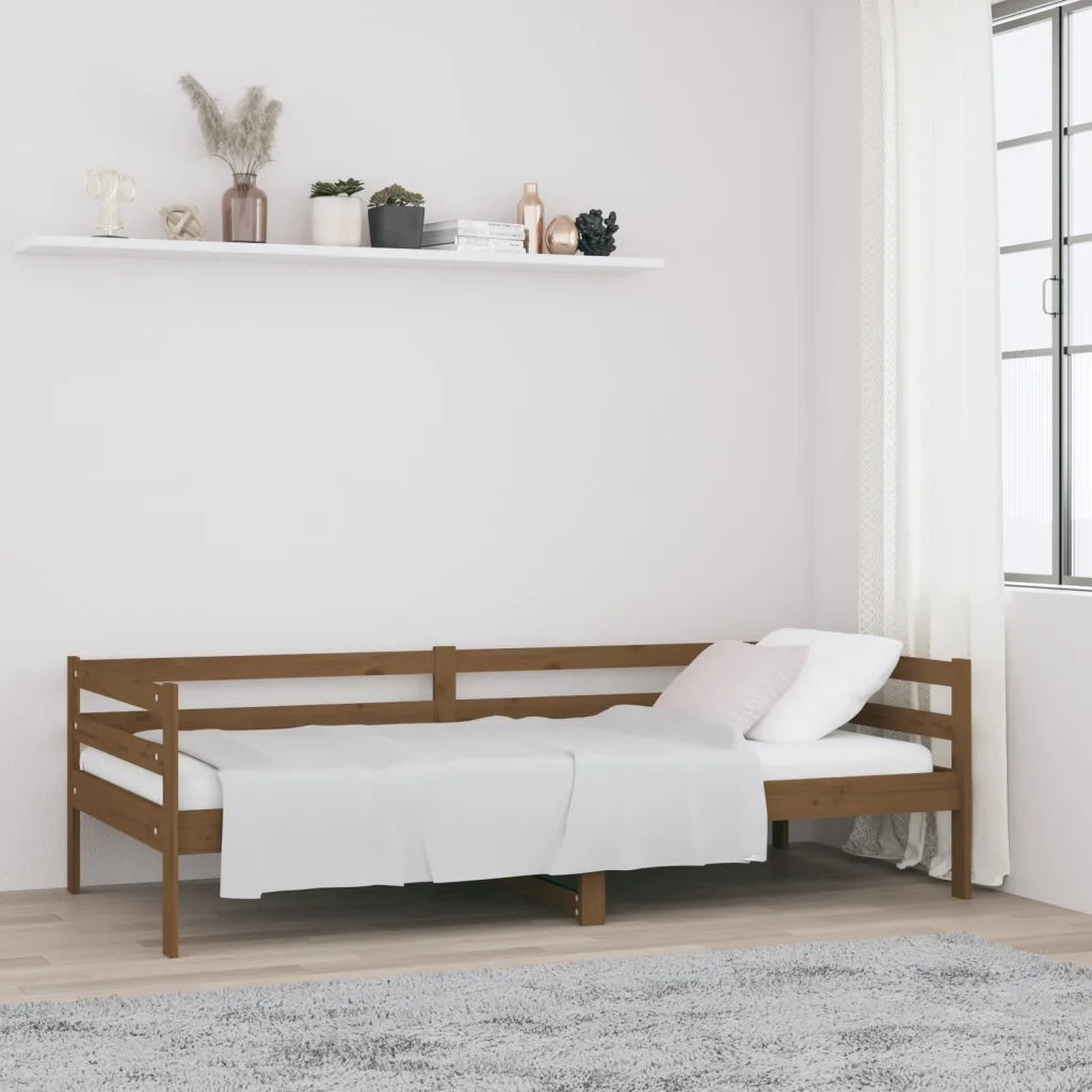 Dormeuse Miele 90x190 cm in Legno Massello di Pino cod mxl 60772