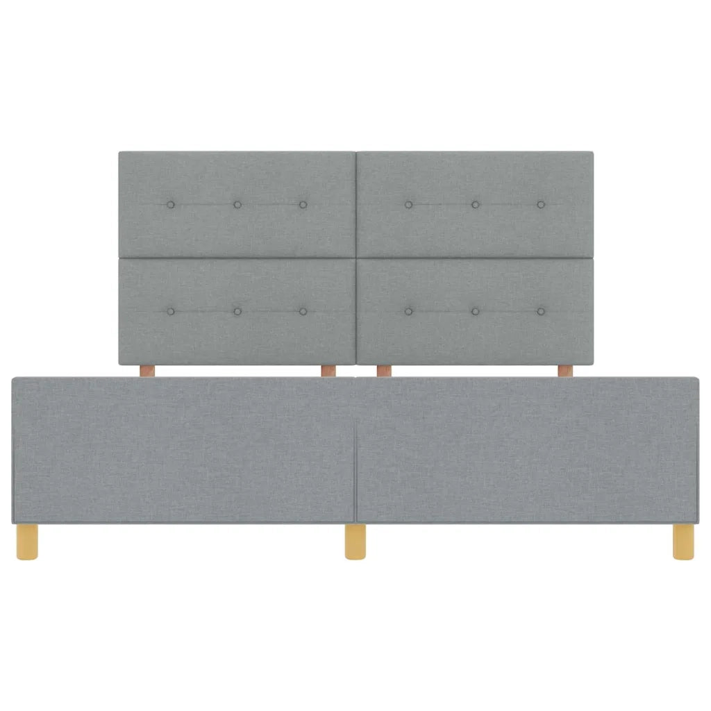Struttura del letto Grigio chiaro 180 x 200 cm Tessuto 3344746
