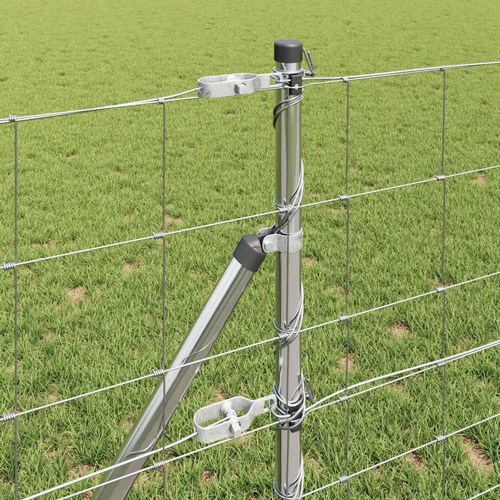 Recinzione da campo Argento 25 x 0.8 m Acciaio zincato