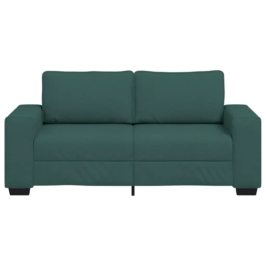 Divano a 2 Posti Verde Scuro 180x77x82 cm in Tessuto 4105171