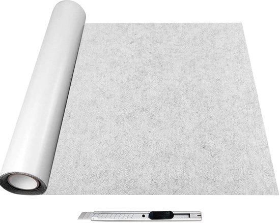 Gomme autoadesive per pavimento - Riduzione del rumore e protezione del pavimento - 1 pezzo - Tessuto poliestere - 20 x 200 cm