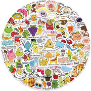 80 set di adesivi Kawaii per bambini - set di adesivi per copertina di Kindle