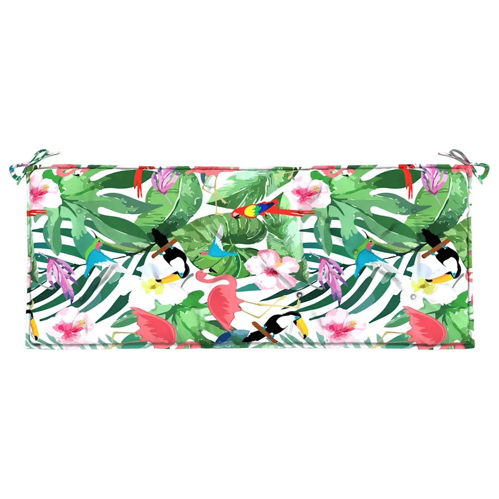 Cuscini Panca da Giardino 2 pz-Set di 2 Cuscini per panchina da esterno Multicolore 120x50x7cm in Tessuto