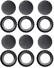 Set di 6 forme per torta con fondo rimovibile - acciaio inossidabile - trattamento antiaderente - forme per torte mini - diametro esterno 8 cm - forma per forno