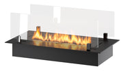 Bruciatore a Bioetanolo da Incasso 60x32x15 cm Insert Slim 600 Nero con Vetro