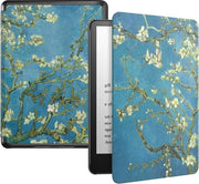 Copertura intelligente più sottile e leggera con risveglio-spiando automatico per Kindle Paperwhite 11ª generazione 2021 - Fiori di ciliegio