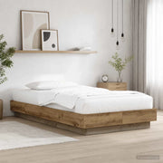 Letto con LED con strisce LED Rovere Artigianale 80 x 200 cm 3429588