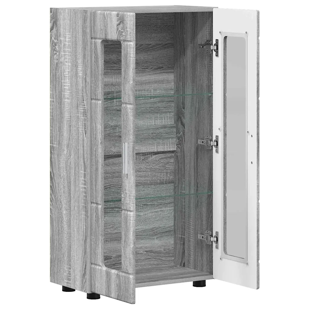 Credenza con porta FLORIN Grigio Sonoma 55,5 x 29 x 100 cm 880257