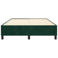Struttura Letto a Rete a Molle Verde Scuro 140x190 cm in Velluto 3121117