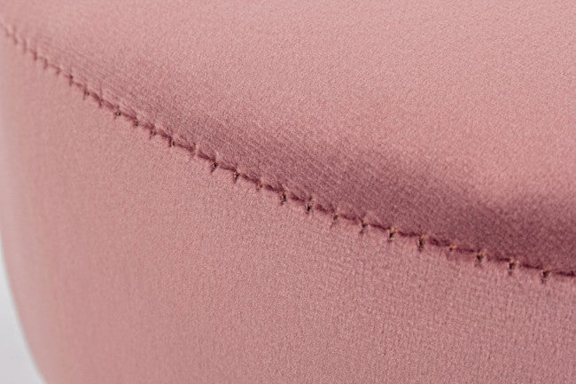 Set 2 Sgabelli  34x34x38 cm in Velluto Adeline Rosa