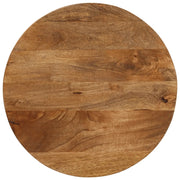Piano per Tavolo Ã˜ 50x3,8 cm Rotondo in Legno Massello di Mango