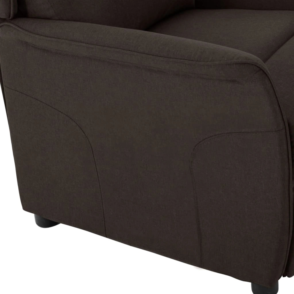 Poltrona Recliner  Marrone Scuro 67,5x93,5x101,5 cm Tessuto