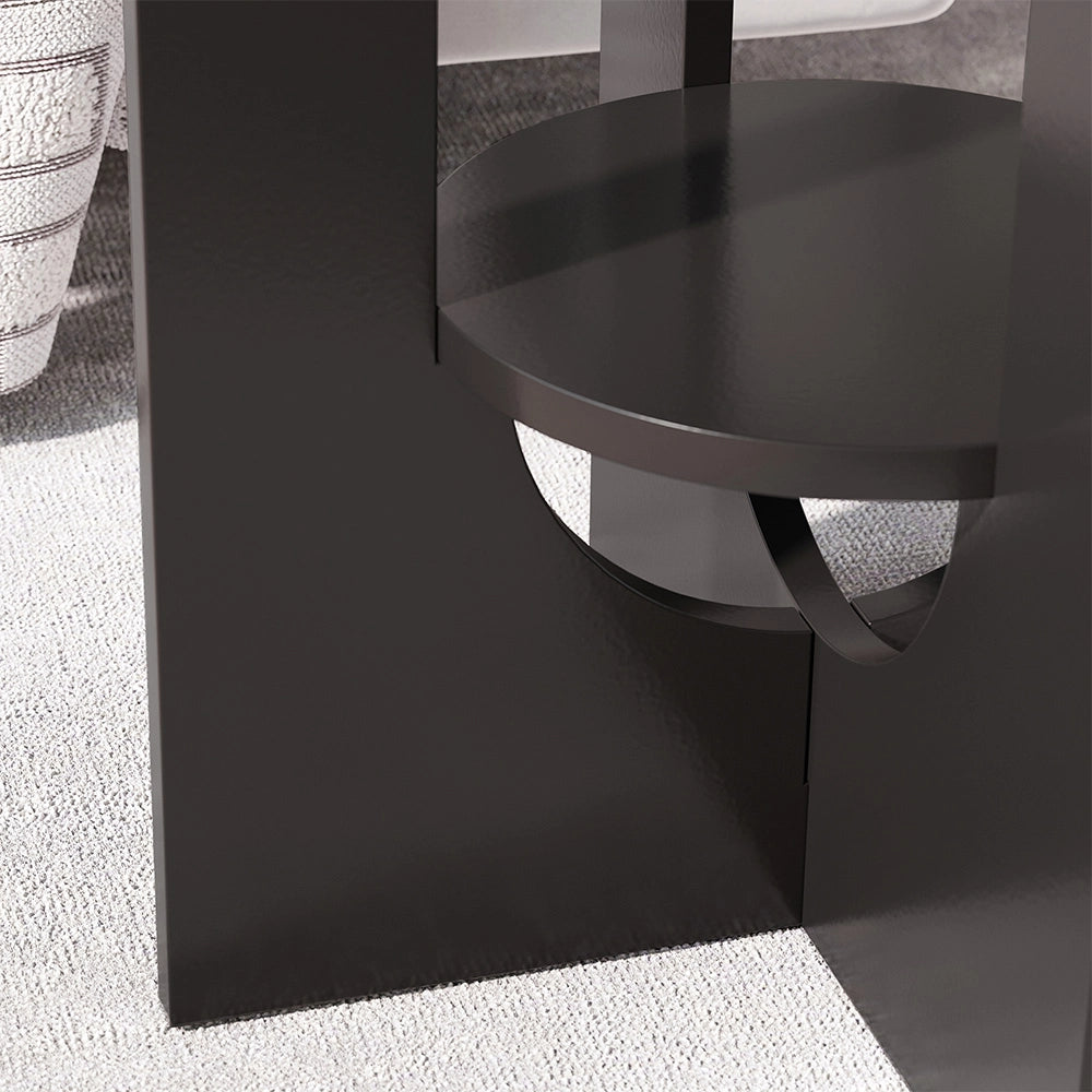 Vicco Tavolino da salotto Nero 40 x 40 cm