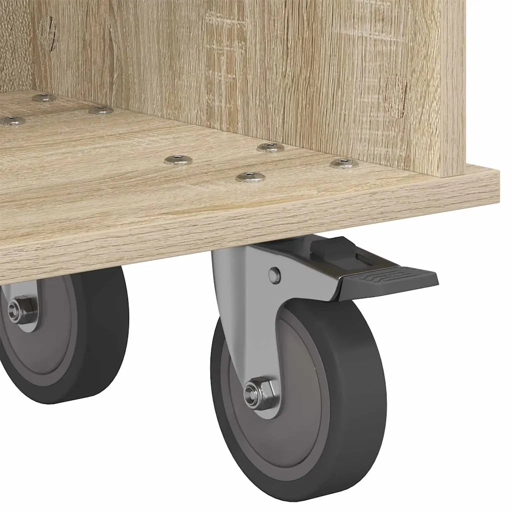 Supporto TV Rovere Sonoma 100 x 35 x 35 cm Legno multistrato 891034
