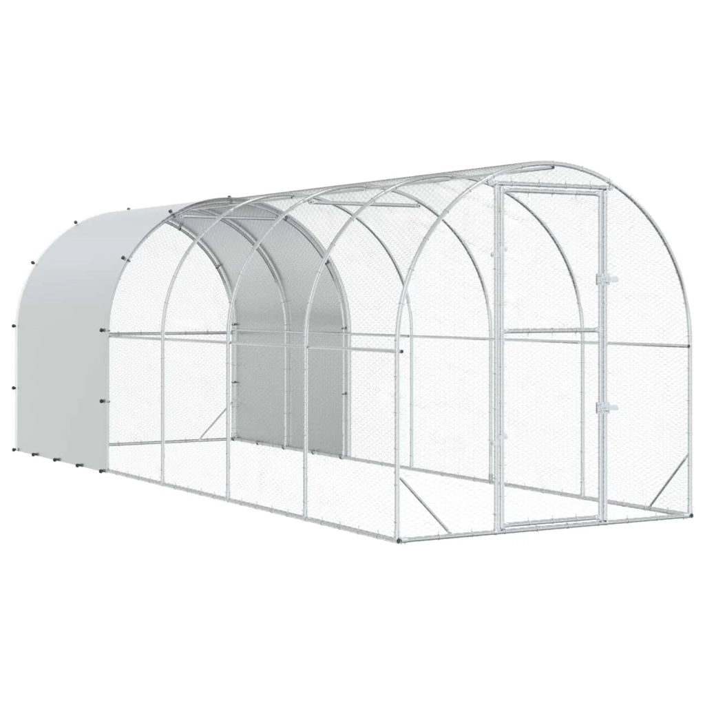 Pollaio Argento 600 x 200 x 200 cm Acciaio zincato 3434682