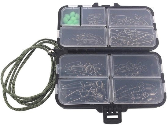 Accessori per pesca - Rete per pesca - 90 pezzi - Accessori per pescatori - Connettori - Materiale ABS resistente - Alta capacità - Accessori per pesca